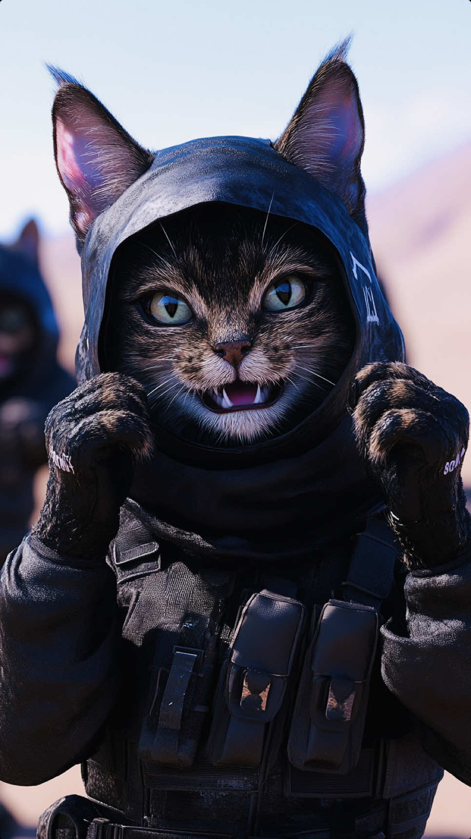 Warriors of the Desert Kingdom #cat #aiart #ai #cats 