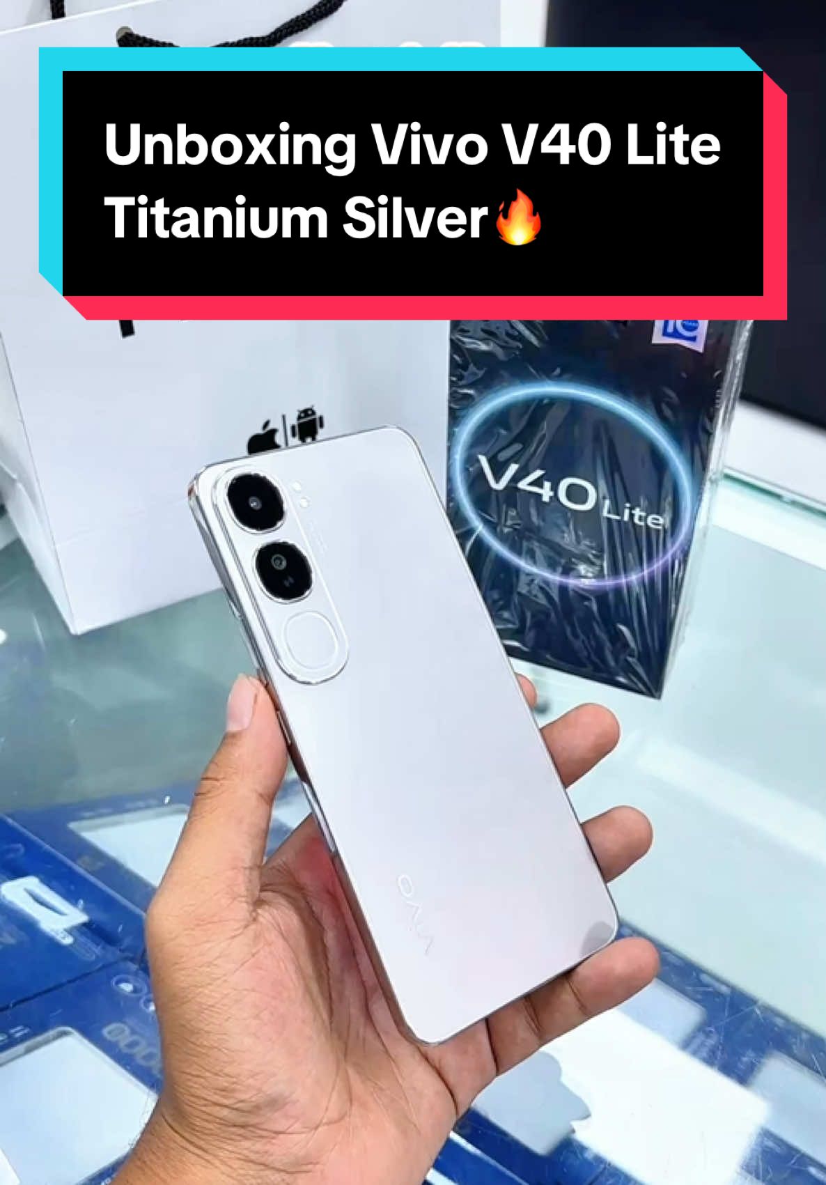 Unboxing Vivo V40 Lite Titanium Silver🔥@ Toke Mizan #vivo #vivov40lite #fypシ #viralvideo #foryoupage #foryou #aceh #berandatiktok #masukfyp #cinematography #2024 