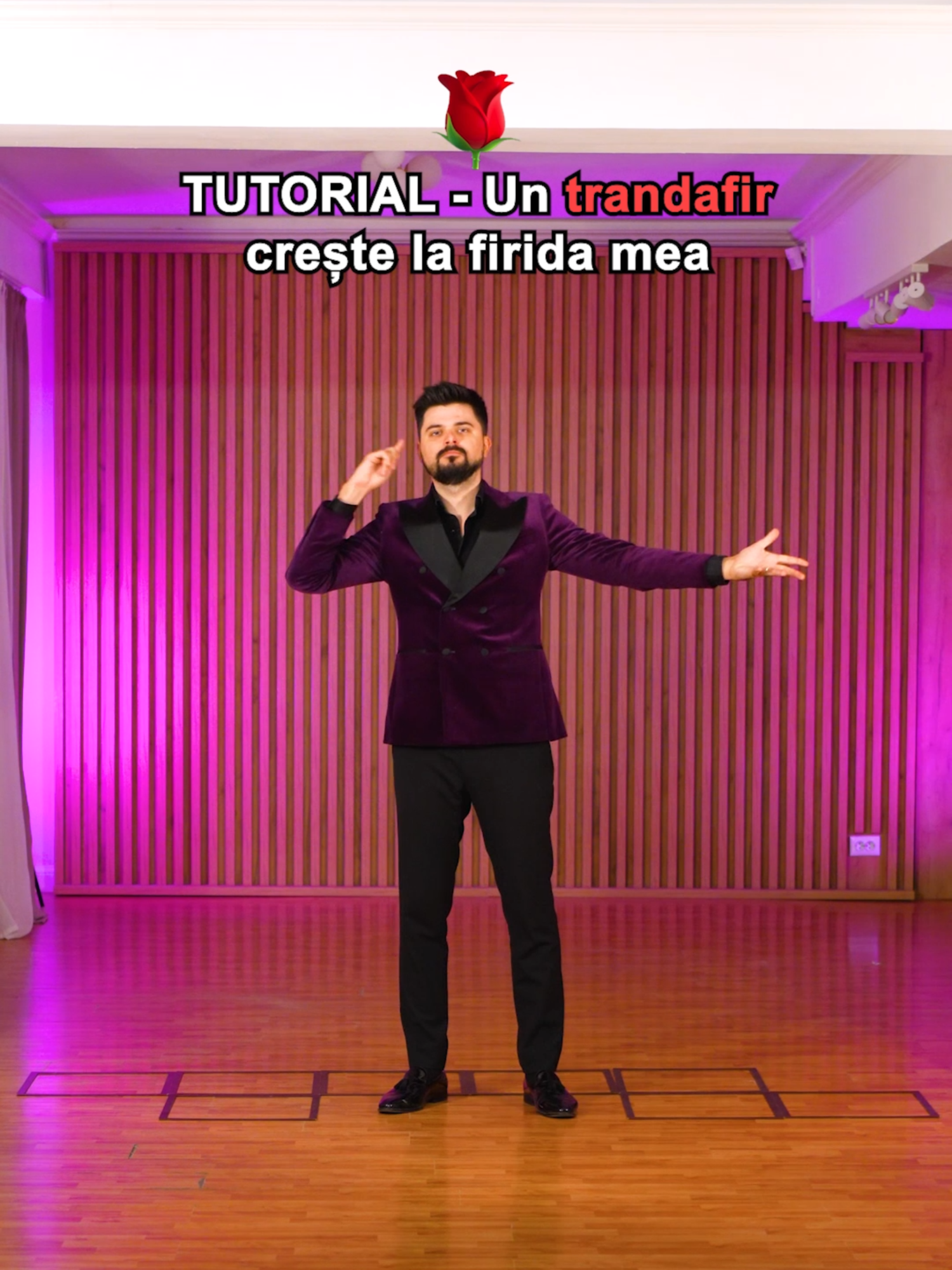 TUTORIAL - Un trandafir creste la firida mea 🌹 Salveaza clipul ✔ #invatapetiktok #dansez #nunta #populara #viral