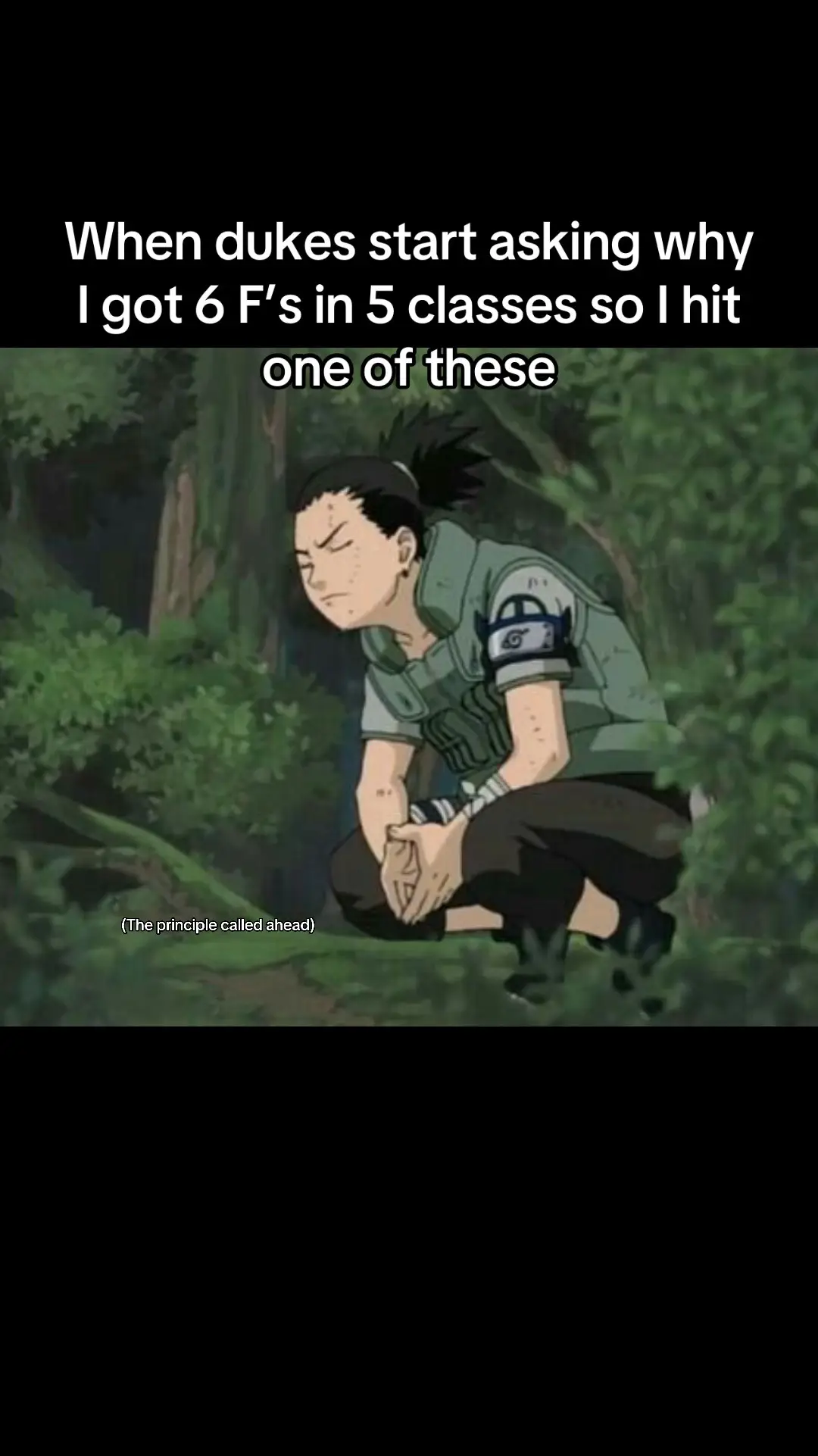 7th grade was NOT a highlight for me 😃 #shikamaru #naruto #school #failingschool #fyp #viral 