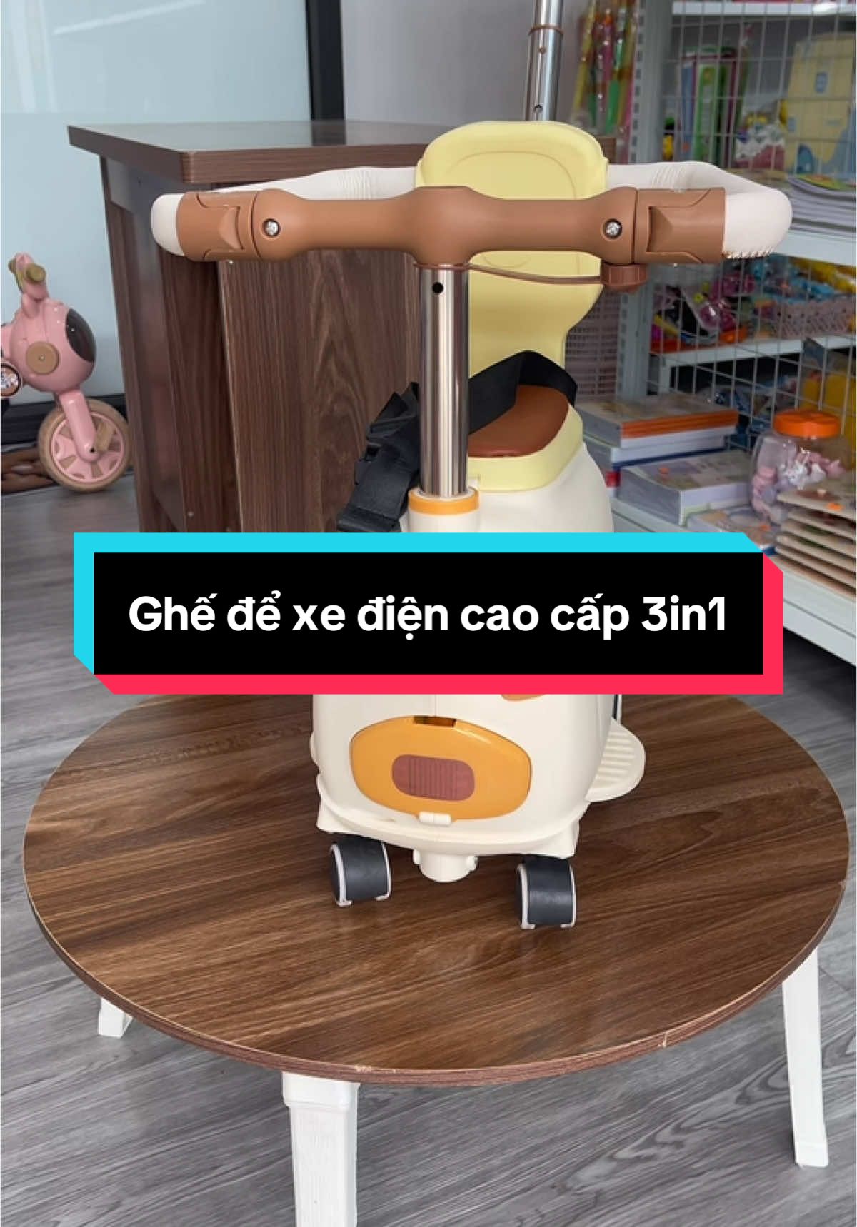 Ghế để xe điện cao cấp 3in1 dành cho xe máy điện và xe đạp điện. #ghexedien #ghexedienchobe #ghedanang3in1 #xuhuong 
