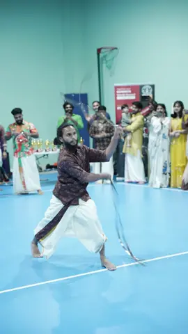 Watch the power and finesse of Kalaripayattu’s flexible sword in action. #Urumi #Kalaripayattu #KalariWarrior #MartialArts #AncientSkills #FYP