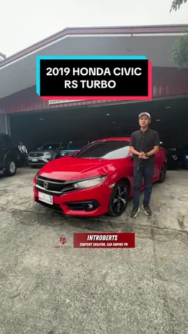 2019 Honda Civic RS 📍Waze: Car Empire ☎️ 0961-824-6192 or 0917-866-9254 #carempireexclusives #carempireph #introberts #carempiremademebuyit #qualitypreownedcars #carsforsale #carsforsalephilippines #qualitycars #fyp #fypシ #usedcarsforsale #hondacivic #civicfc #civicrs 