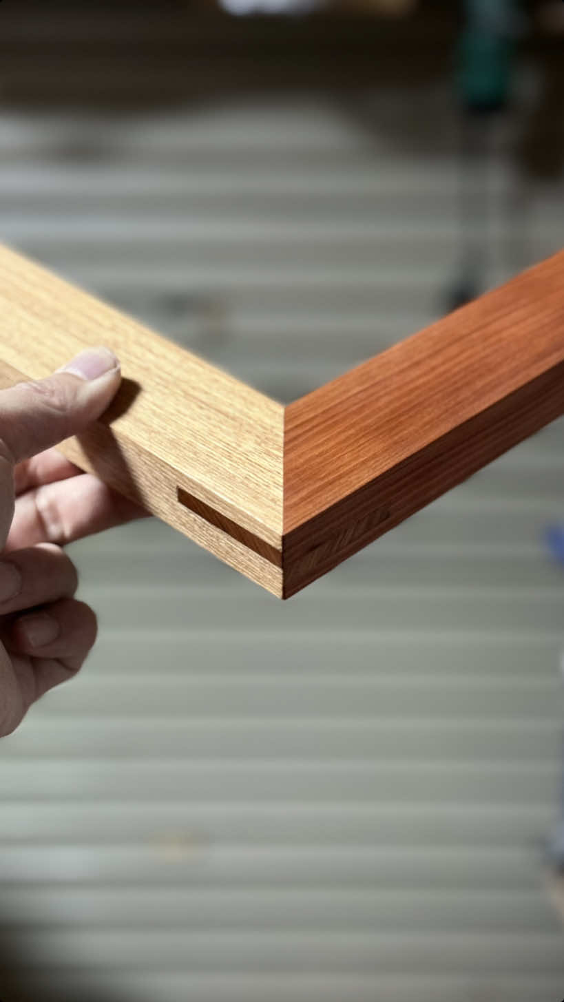 I tried a mitered double bridle joint. #woodworking #woodworkingtips #DIY #jig 