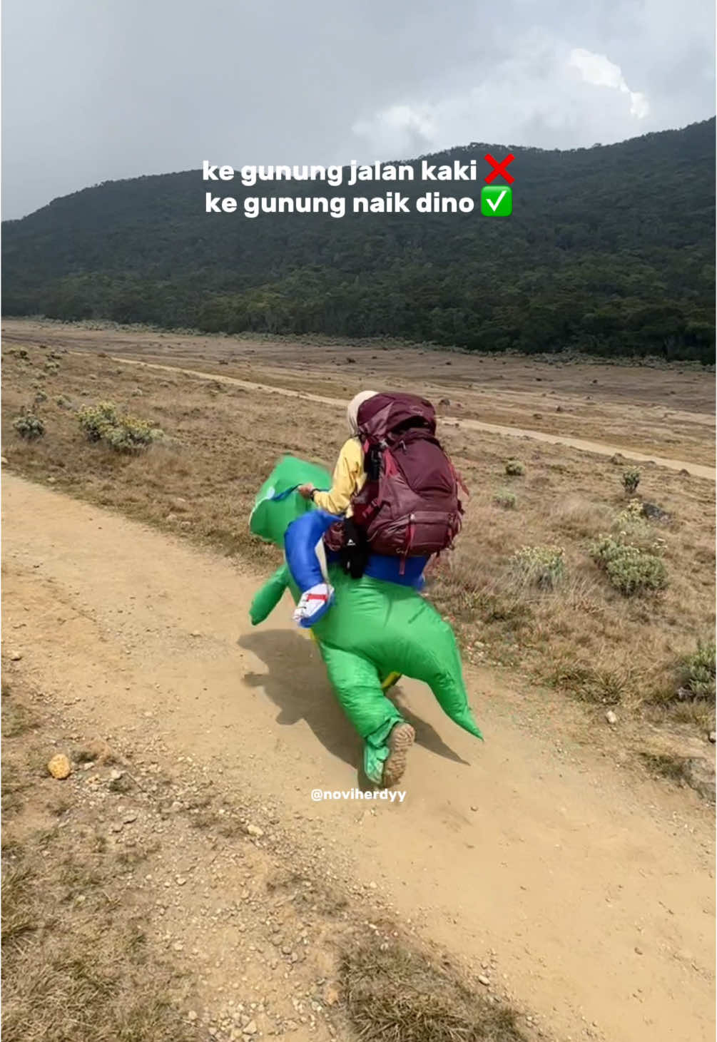 akhirnya kesampean juga naik dino di gunung🤏🏻