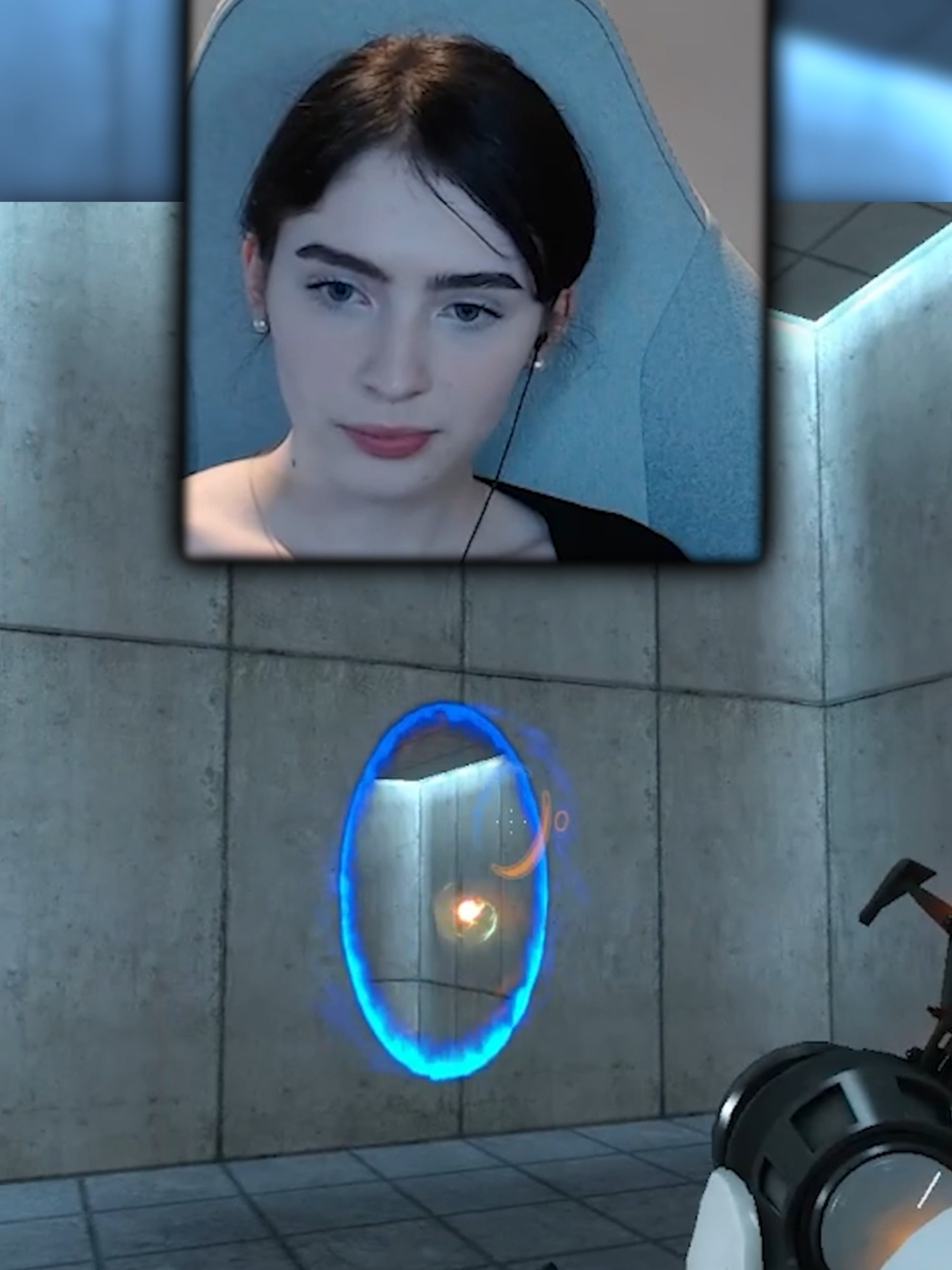 Portal is brutal... #6elle #portal #valve #streamer #puzzle