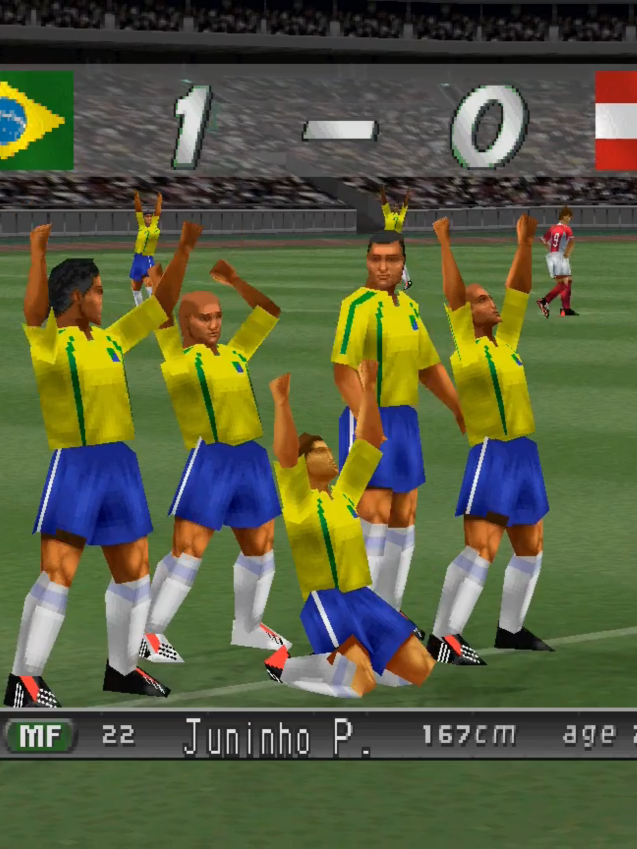 Brasil x Áustria 2006  #gameplay #ps1 #GamingOnTikTok #games #playstation1 #gamers #winningeleven #gaming #gamerentiktok #game #championsleague #champions #winningeleven2002 #videogames #futebol #retrogaming #psone #gameretro #selecaobrasileira #austrian #copadomundo