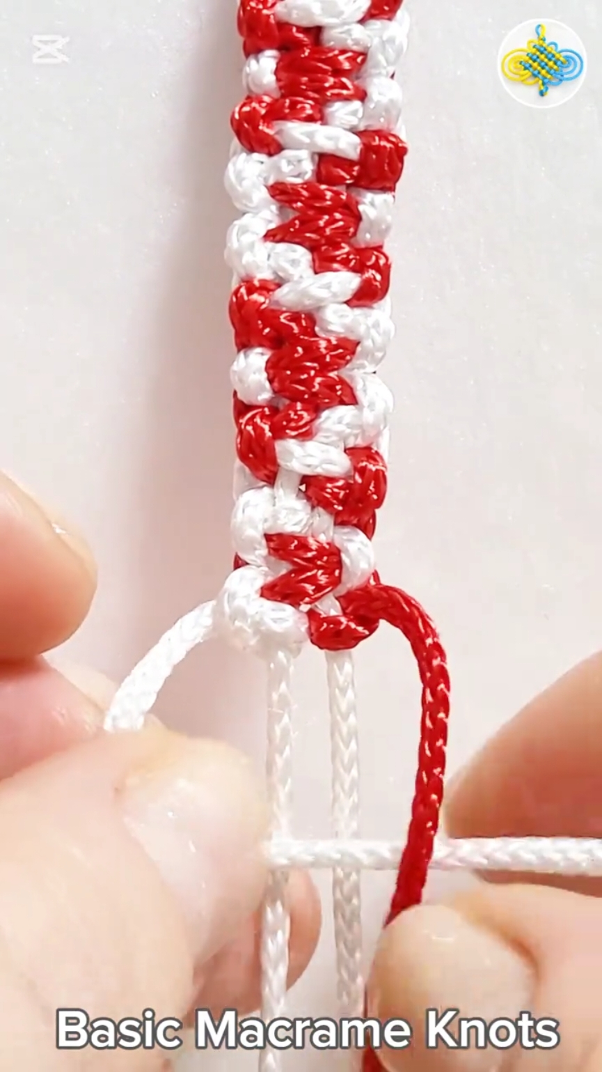 Bracelet Knitting Tutorial:Bracelet Pattern #shorts #macrametutorial #tricks  #howto  #craftideas #lifefest2024 