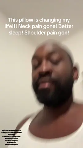 Imma talk aboit it everyday! #pillow #bettersleep #sleephack #sleephacks #pillows #memoryfoampillow #memoryfoam #lifechanging #neckpain #shoulderpain 