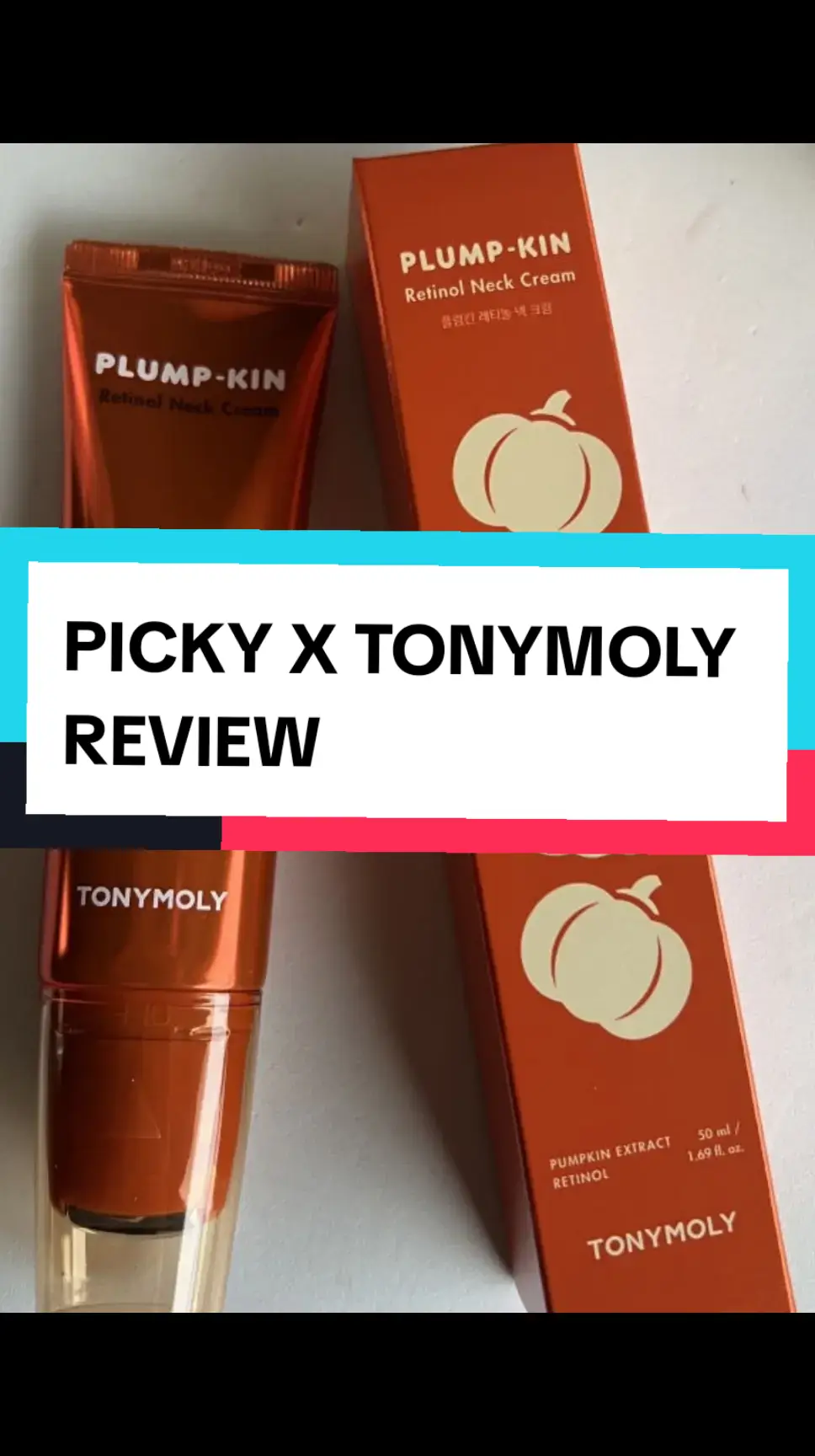 I’ve always been focused on skincare for my face, but I recently realized how easy it is to overlook the neck area! That’s why I decided to try the TONYMOLY Plump-kin Retinol Neck Cream, and I have to say, it's been a great addition to my routine. The cream is super lightweight and absorbs quickly without leaving any sticky or greasy feeling, which I love. Plus, the pumpkin scent is subtly refreshing—it's not overpowering at all, just a pleasant hint that feels seasonal and cozy. After a few weeks, I started noticing my neck felt smoother and looked more even. The retinol is gentle, which is perfect for the delicate skin on the neck, but it still provides that firming and plumping effect I was hoping for. My skin feels nourished and hydrated, and there’s a noticeable difference in its elasticity, which is a big plus! @Picky Shop:  @Picky Shop:  @TONYMOLY USA  #pickyreview  #gopicky  #pickyxtonymoly  #tonymoly 