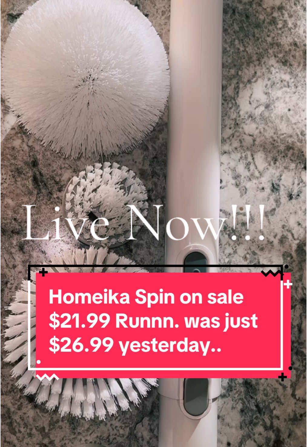 Homeika Spin on sale $21.99 Runnn. was just $26.99 yesterday.. #homeikaspinbrush #flashsale #rundeal #CleanTok #christmasgiftideas 