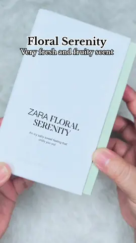 Floral serenity by Zara very fresh and fruity scent #perfume #girlyscents  #zaraperfume 