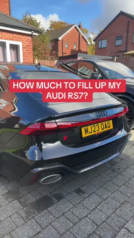 How much will it cost me to fill up my Audi RS7? #onthisday #zacstudd #carsoftiktok #carguy #carinsurancetips #cartiktok #carinsurancehacks #audirs7 
