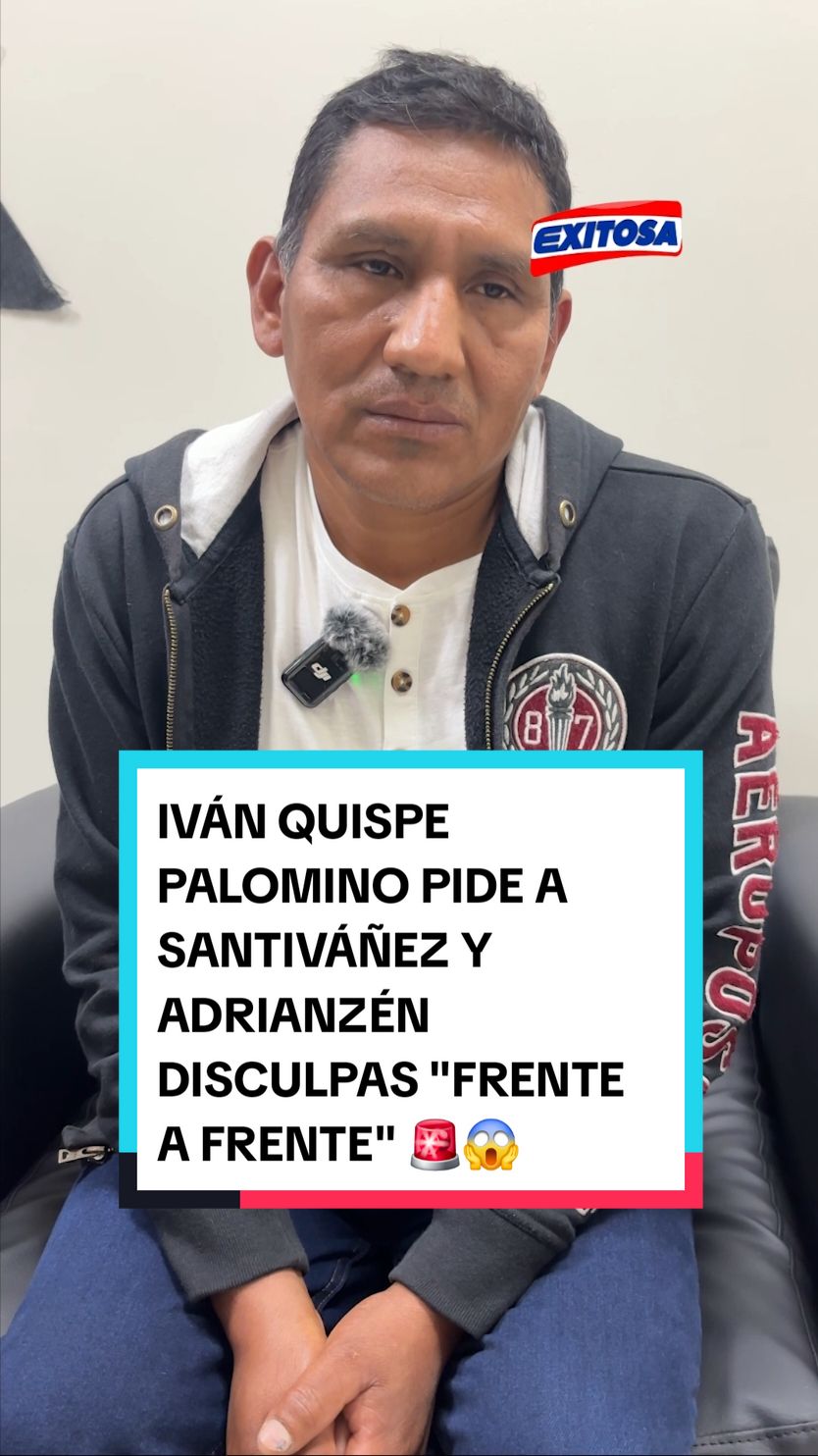 Iván Quispe Palomino pide a Juan José Santiváñez y Gustavo Adrianzén disculpas 