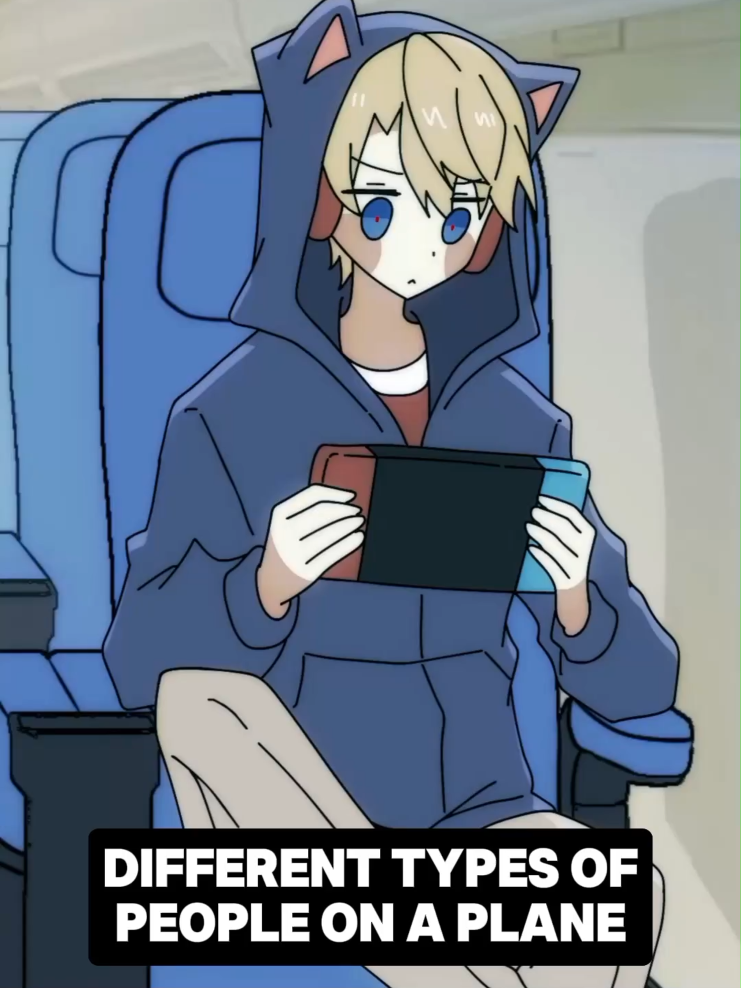 Ep.7 || Different types of people on a plane ✈️ [OUT OF INK] Which one are you? 👀 #outofink #animation #anime #aohakka #2danimation #originalcharacter #relatable#gamer#sleeper#motionsickness