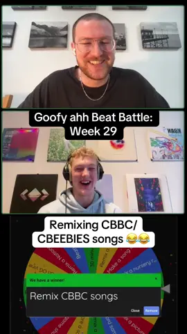 This week sees us remixing CBBC and CBEEBIES songs 😂 We had to give @SouthbyMusic a chance to showcase his Kids TV knowledge after all the Disney remixes, who gets your vote this week? #beatbattle #samplechallenge #inthenightgarden #shaunthesheep #musicproducermemes #musicproduction #makkapakka #drumandbass #cbeebiesthrowback #cbbc #cbbcthrowback #musicproducertiktok #britishnostalgia #2000sthrowback 