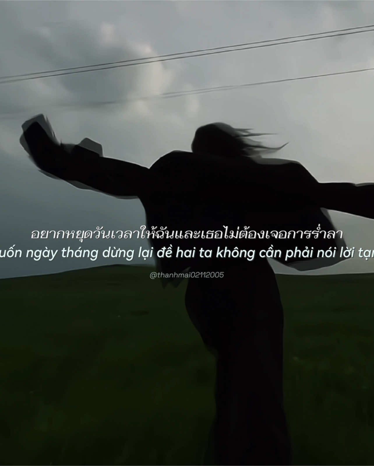 Em muốn thời gian có thể ngưng lại . ______________ #nhac #vietsub #lyrics #ขอรักคืนกลับมา #haydetinhyeutrolai #thanhmai02112005