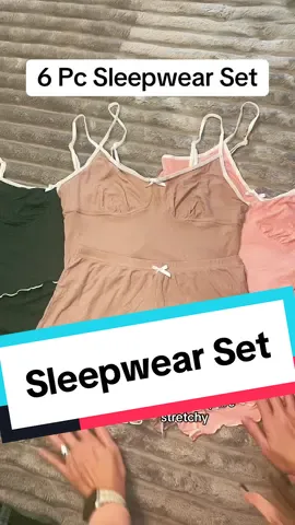 This sleepwear set is lightweight and comfy! #sleepwear #womensleepwear #pajamas #tiktokshopblackfriday #tiktokshopcybermonday #tiktokshopholidayhaul 