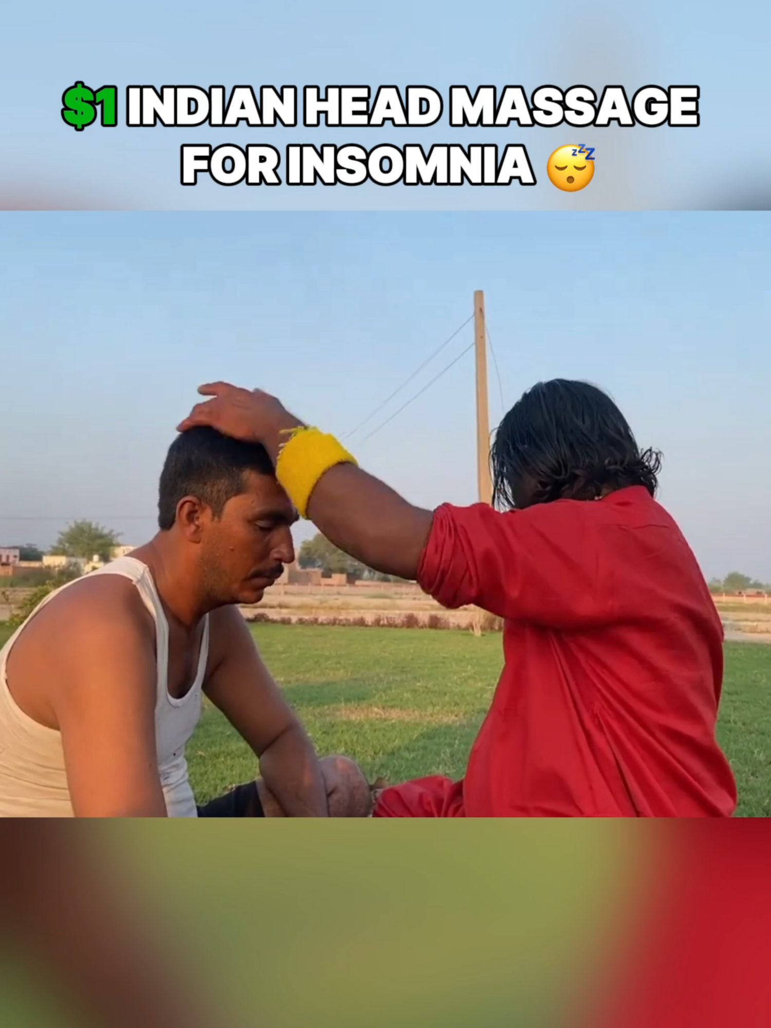 $1 Indian Head Massage For Insomnia 😴 #asmrmassage #asmrheadmassage #indianmassage #headmassage