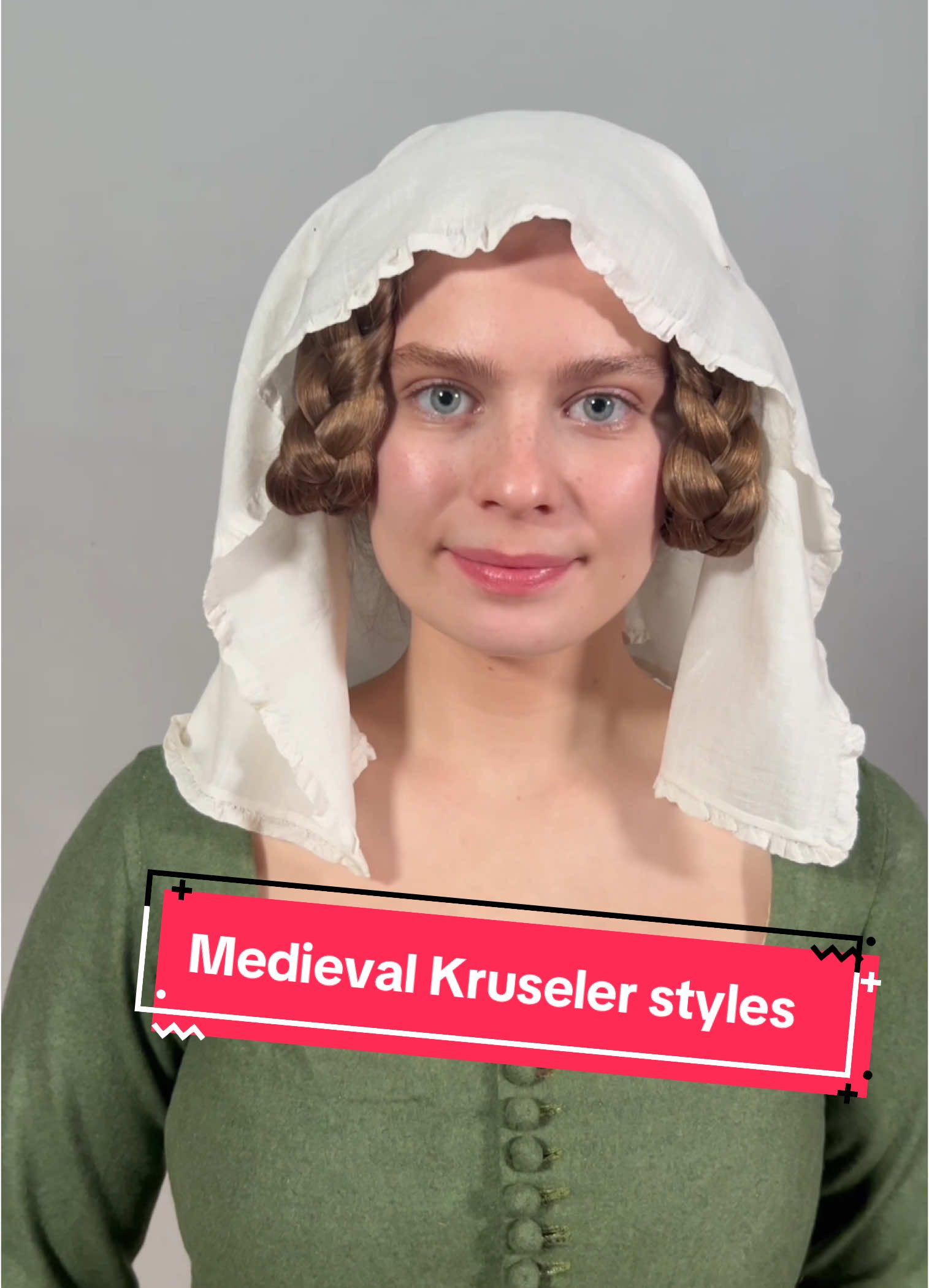 My new kruseler from @silvia.creates.history arrived and I made a similar video for different styles for you.  This time only ,,german‘‘ (Holy Roman Empire) sources.  — #medievaltimes #reenactment #larp #14thcenturyclothing #veil #medievalsewing #medievalveil #medievalheaddress #mittelalter #spätmittelalter #spätmittelalter #spätmittelalterimnorden #latemiddleage #latemiddleages #historylarp #liveactionroleplay #mittelalterkleidung #14thcenturyreenactment #14th #14thcentury #14thcenturyfashion #medievaltiktok #medievaltok  — Which style you prefer ?