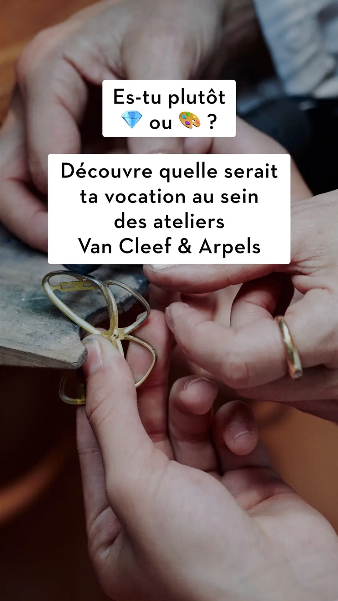 Joaillier ou expert pierre ?   #VCAdeMainsenmains #VCAsavoirfaire #VanCleefArpels #craftsmanship #LearnOnTikTok