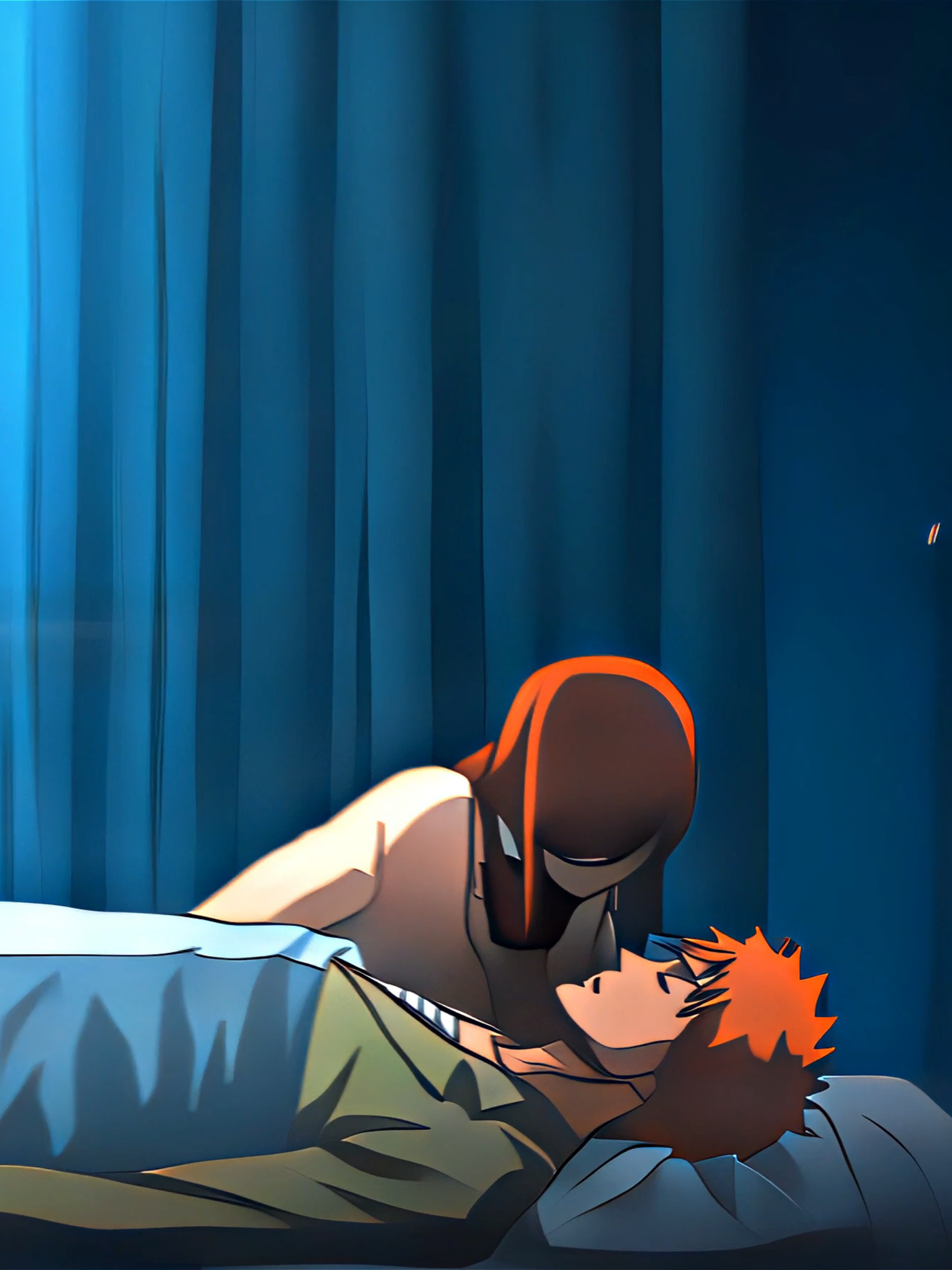 orihime sneaks into ichigo's room #orihime #ichigo #ichigokurosaki #bleach #anime #edit