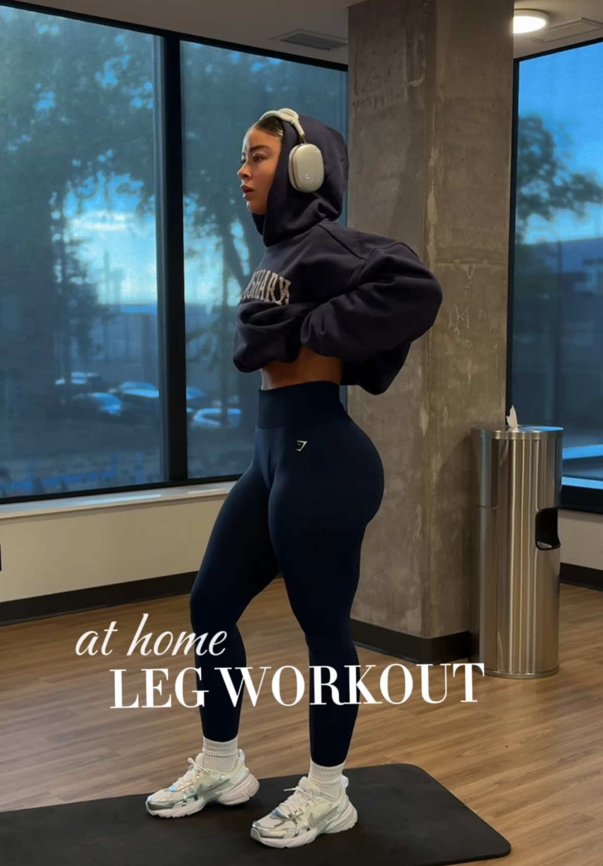 Tap in🔥🎧 #fyp #athomeworkout #legday #fitnessmotivation #routine 