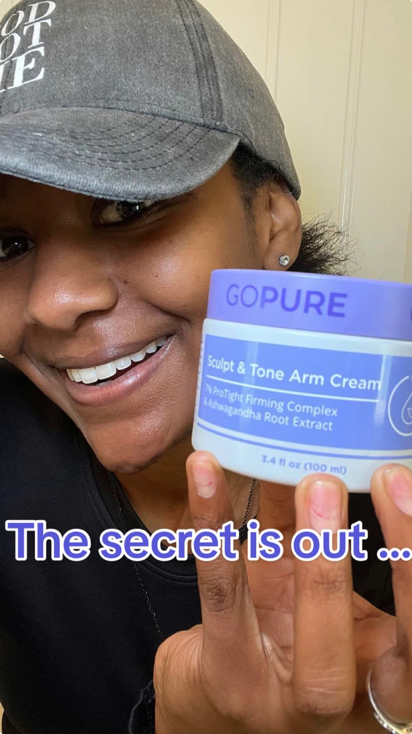 Gobble gobble be gone with the NEW @Gopure arm cream!  Click that orange cart right above my name to get yours today before they’re gone! 🛍️ #gopure #gopurebeauty #gopurearmcream  #falldealsforyou #tiktokshopblackfriday #tiktokshopcybermonday 