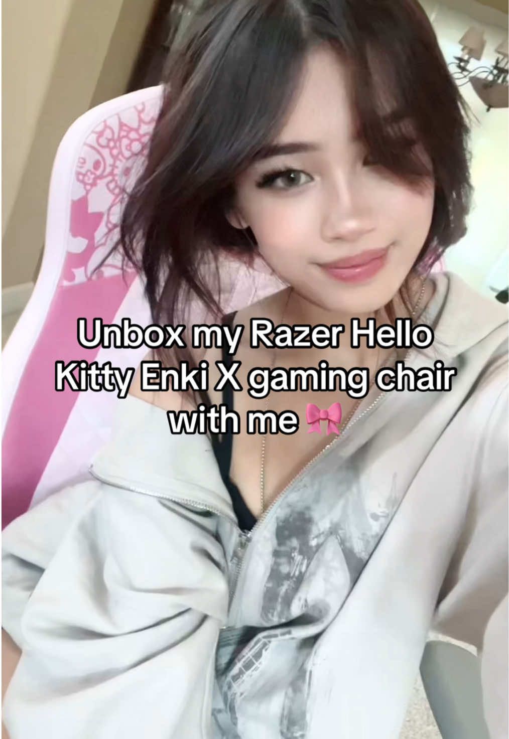 thank you @Razer for partnering <3 #RazerHelloKitty #razer #gaming #gamingchair #hellokitty #sanrio 