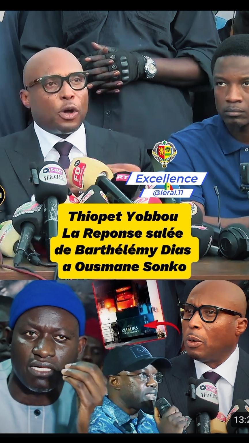 _Thiopet Yobbou_La Reponse salée de Barthélémy Dias a Ousmane Sonko On Va riposter #1000millionfollowertiktok #Kebetu #fypシ゚ #mackysallpresident #10kfollowertiktok #combientiktokpayepour1000vues 