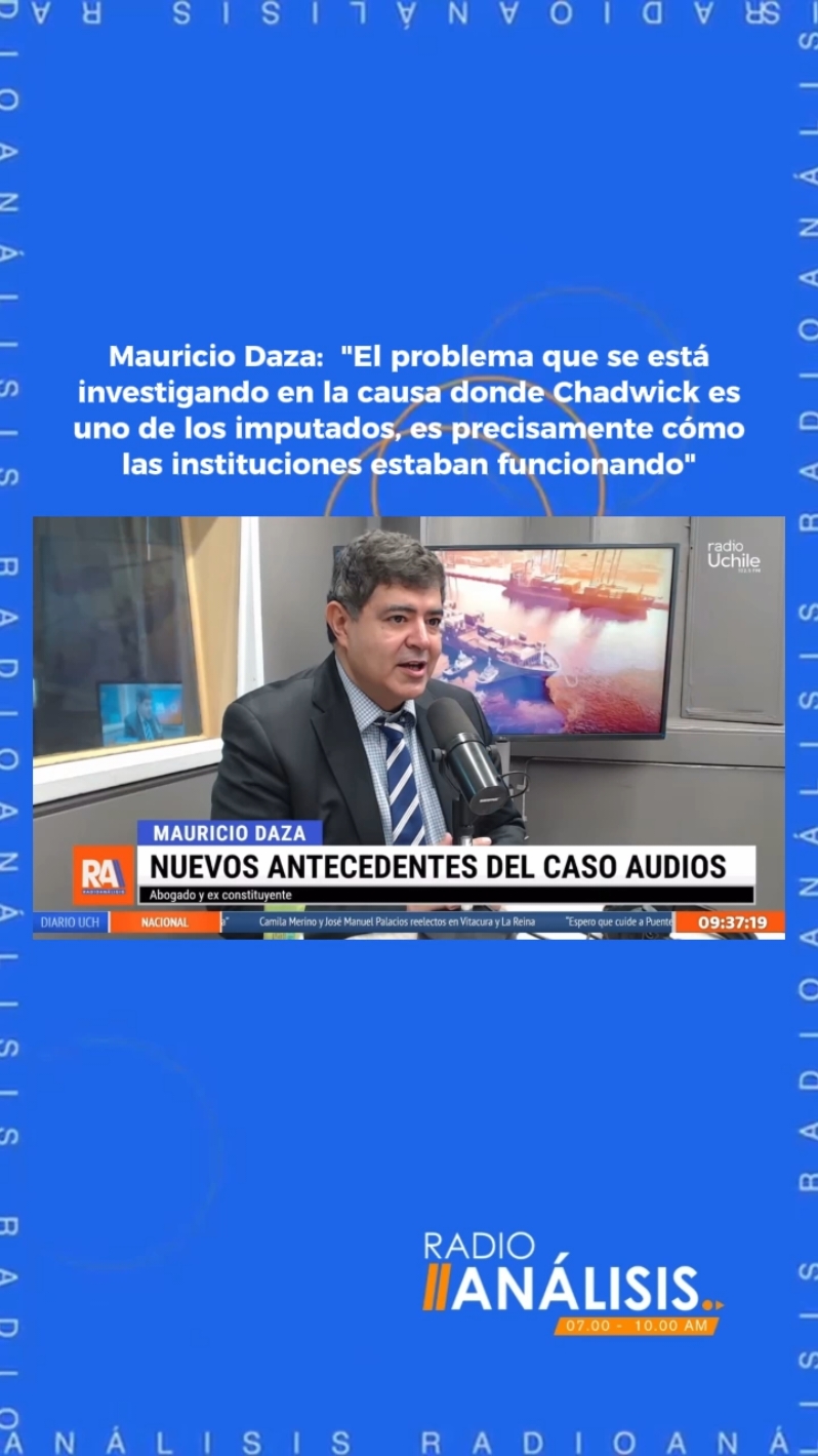 ¿Dejen que las instituciones funcionen? 🤔 El abogado Mauricio Daza se refirió a los últimos dichos de Andrés Chadwick en torno al llamado caso Audios. #chadwick #hermosilla #casoaudios #chile