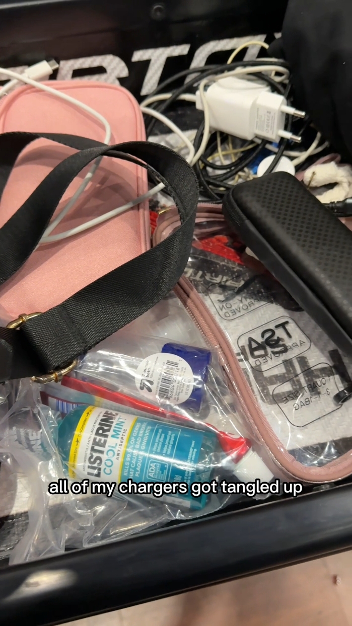 Dumping out the entire bag at airport security wasn't necessary. Did we need to do it? #airportsecurity #cphairport #copenhagenairport 