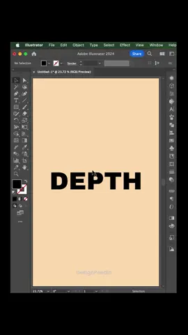 how to make depth effect in Adobe illustrator #tutorial #illustrator #illustration #photoshop #graphicdesign 