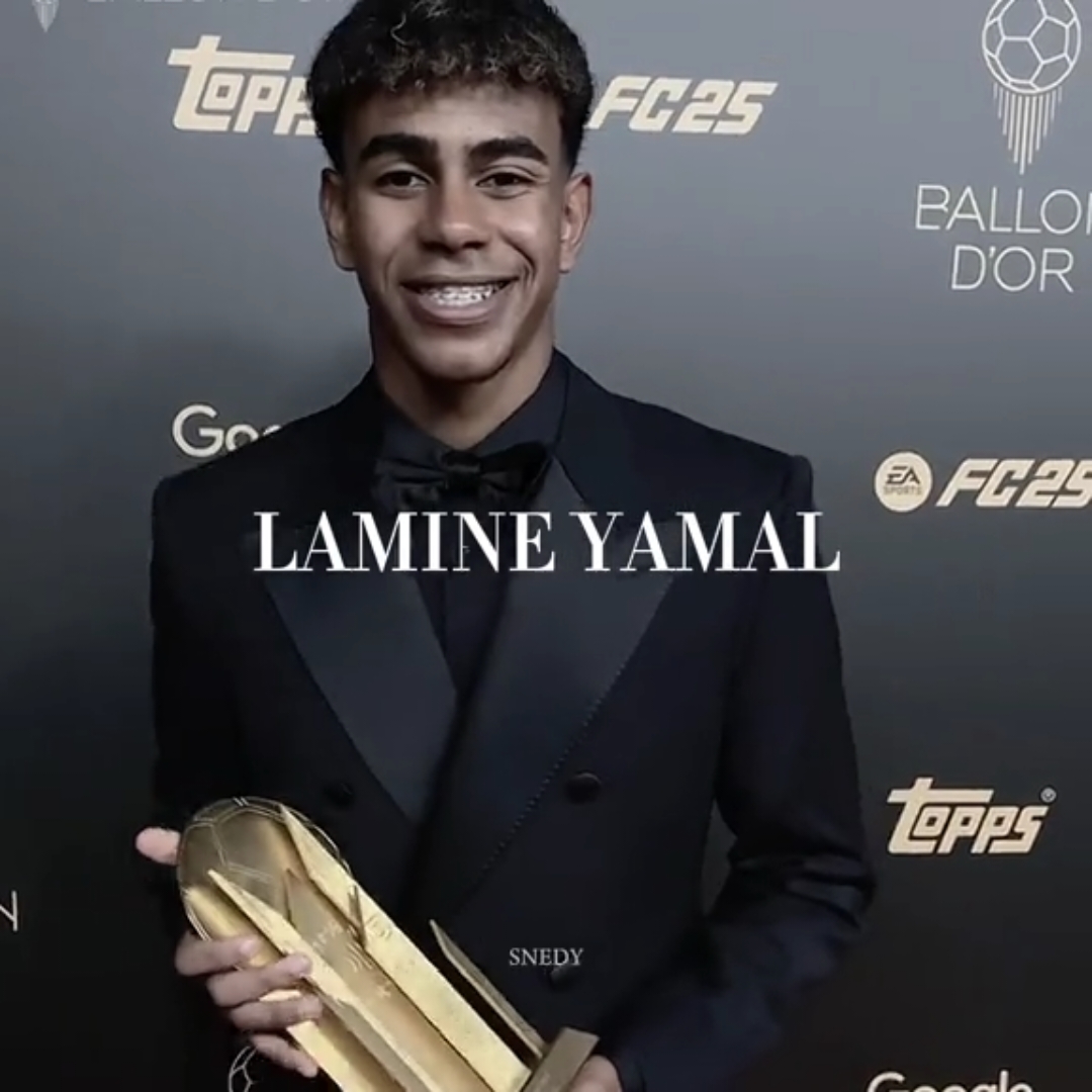 Más que merecido Lamine⚡️💎#lamineyamal #yamal #lamine #lamineyamal💎 #goldenboy #fcb #españa #ballondor #fyp #fy