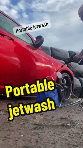 Portable battery powered pressure washer, 2 batteries and loads of attachments #pressurewasher #caraccessories #gadget #gift #tiktokmademebuyit  