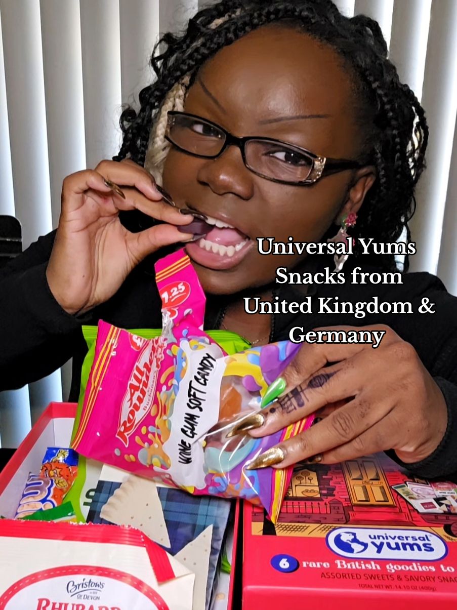 I love trying different snacks from all around the world! Let's see what's in our @Universal Yums box this month. @World Market  #snacks #mukbang #asmr #eating #Foodie 