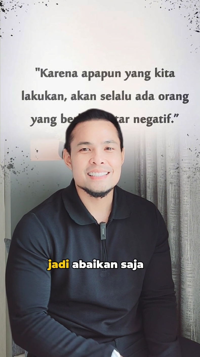 Apapun yang kita lakukan, sebaik apapun niat kita pasti ada aja orang yang tidak suka.  Mustahil membuat orang senang dengan kita. Menggantungkan kebahagiaan kita dr omongan orang pasti akan berakhir dengan kekecewaan. #motivation #inspiration #fyp #MentalHealth #mindset 