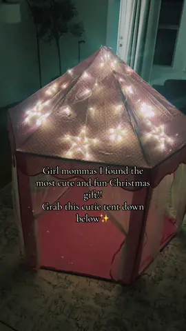 This is the sweetest tent🥰✨ #tent #girlgifts #christmas #giftideas #fyp #tiktokmademebuyit #tiktokshop #tiktokshopfinds #tiktokblackfriday #tiktokcybermonday #kidsoftiktok 
