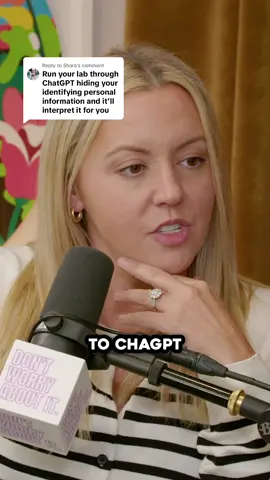 Replying to @Shara We plugged into Kottie’s lab work into ChatGPT! Would you do this?  #mompodcast #health #MomsofTikTok #chatgpt #bloodwork #doctorsoftiktok 