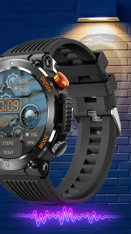 Simbojoy SmartWatch Anti Air Layar Terang 1.46'' Olahraga Monitor Detak Jantung Music Lampu LED Jam Tangan Pria  ZN026