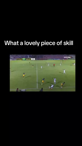Racing player Reid shows lovely skill to flick this one over the head of Kyle Butler in the Jamaica Premier League. #foryoupage❤️❤️ #jamaicatiktok #viralvideo #kylebutler #mountpleasant #waterhousefc #Dunbeholdenfc #ChapletonMaroons #racingunited 