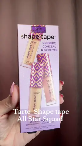 Tarte Shape Tape Correct Conceal & Brighten @tarte cosmetics #tartecosmetics #shapetape #concealer #tarteshapetape #tarteholiday #holidaybundles #makeup #tartelette #tarte #stockingstuffers #creatorsearchinsights #allstarsquad #TTSbeauty #SpookyBeauty #tiktokshopcybermonday #tiktokshopblackfriday #christmas #giftideas #tarteholidaybundles #minis 