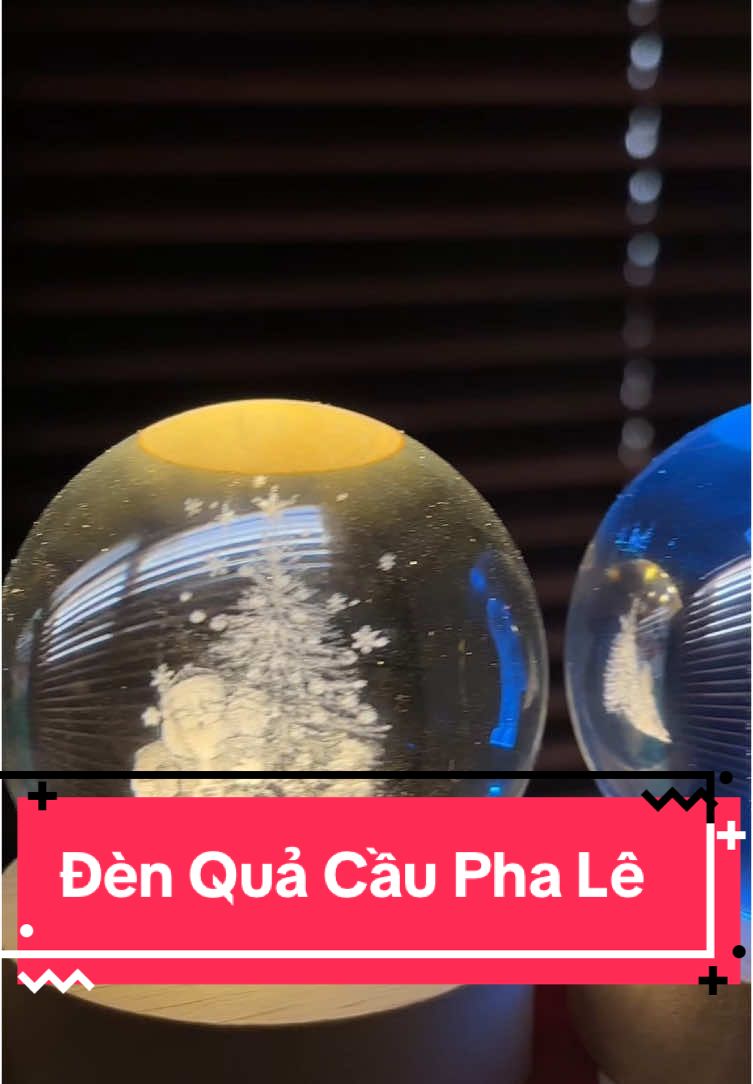 Đèn quả cầu pha lê siêu xinh mời các ace săn deal ạ.😍😍#xuhuong #đèn #noel #quà #giangsinh #denquacauphale 