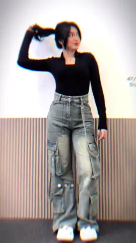 Ah keren banget celana jeans cargo model terbaru😍🔥 #fyp #celanajeanshighwaist #celanajeanscargo 