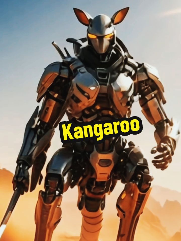 Robô Canguru. Kangaroo Robot. #kangaroo #robot #transformers 