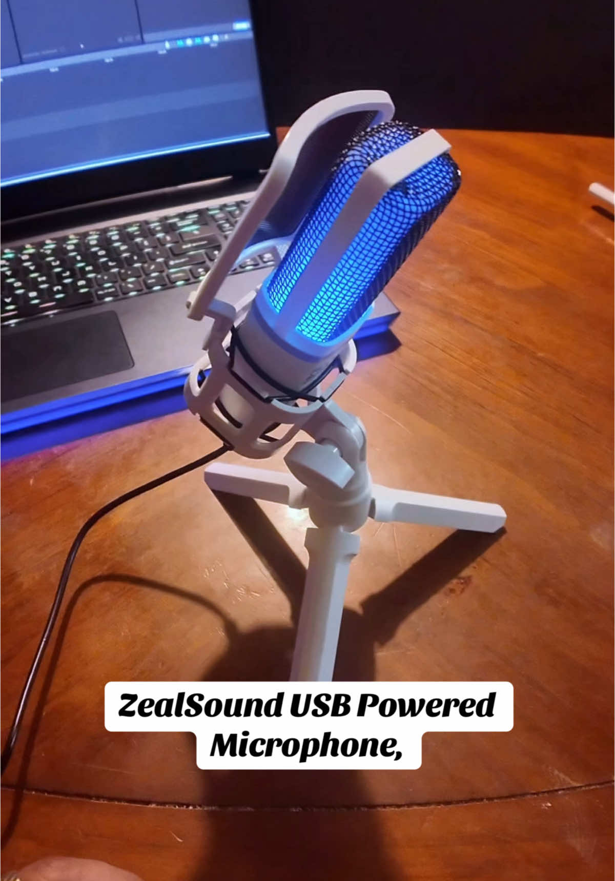 ZealSound USB Powered Microphone, Plug & Play RGB Audio Microphone with One-click Mute & Monitoring for Smartphone, PC, PS4, PS5, MAC Devices, Recording, Streaming, Podcast #microphone #gamingmicrophone #blackfridaydeals #falldealsforyoudays 