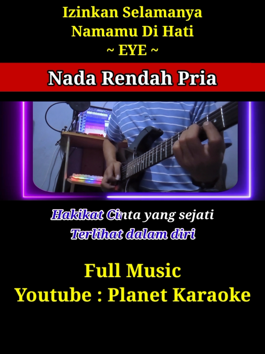 Nada rendah Izinkan Selamanya Namamu di Hati #karaoke #duet #music #voice #planetkaraoke 