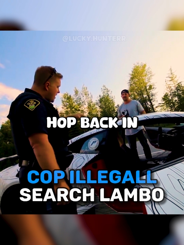 Cop ILLEGALLY Tickets Lambo Driver... 🤯 #fyp #foryou #police #arrested 