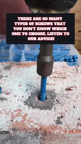 There are so many types of screws that you don’t know which one to choose,listen to our advice!#screws #concretescrew #goobetter #woodworking #fasteners #screwdriver #doorwindow #DIY #diycraft #tiktok #original #fypシ゚viral #skills #foryou #tools #fyp #makeup #tool #woodasmr #🔩 