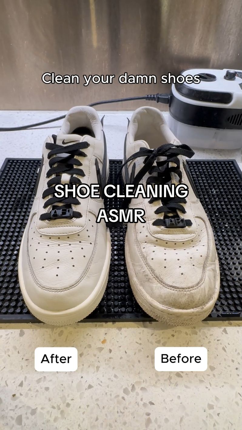 Keep scrolling if you don't have stinky feet 🦶 Otherwise, here's a gentle reminder✨️ #shoecleaning #sneakerlover #sneakercleans #sneakercleaning #sneakers #shoes #stinky #stinkyshoes 